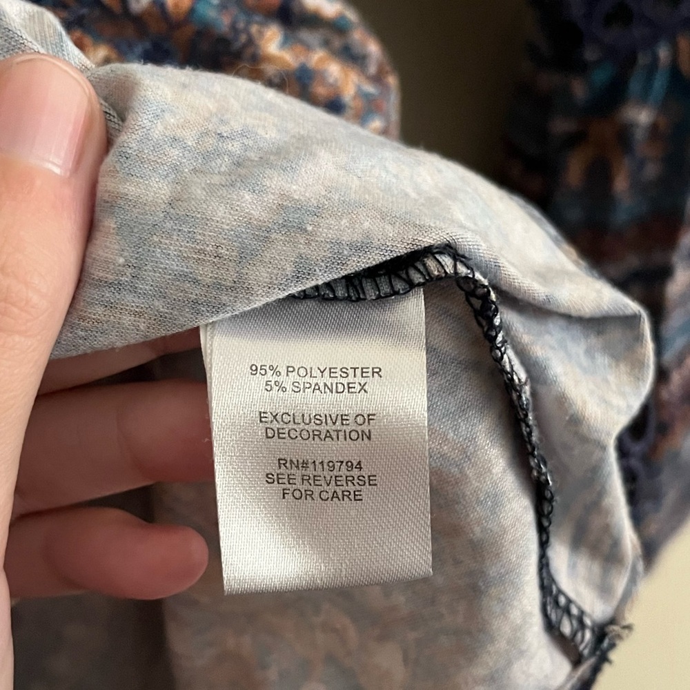 Multi Patterned Boho Blouse - Picture 5 of 8
